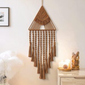 Boho Macrame Wall Hanging – Handmade Woven Cotton Tapestry
