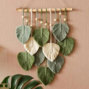 Bohemian Macrame Leaf Wall Hanging