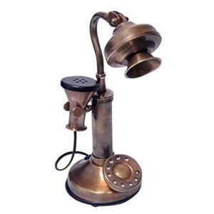 Vintage Brass Candlestick Telephone Model