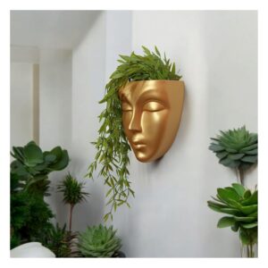 Face Planter, Head Planter, Wall Hanging Planter for Home Decor and Balcony Decor