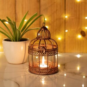Vintage Birdcage Candle Holder